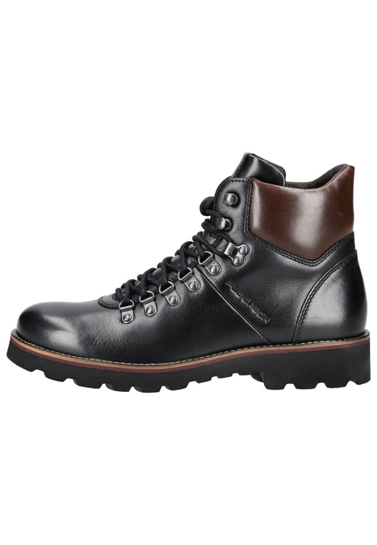 Pius Gabor Stiefelette Glattleder Schwarz/Braun Warmfutter