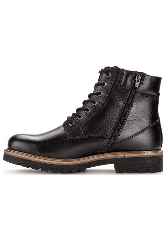 Pius Gabor Stiefelette Leder Schwarz Warmfutter