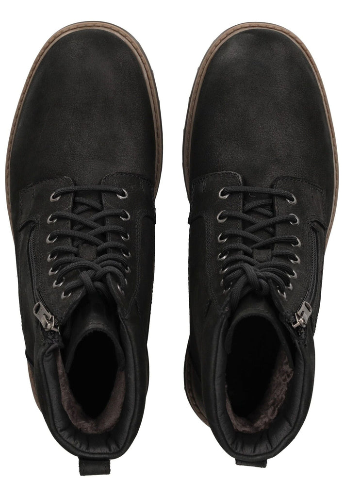 Pius Gabor Stiefelette Nubukleder Schwarz Warmfutter