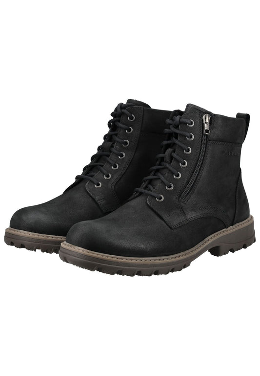 Pius Gabor Stiefelette Nubukleder Schwarz Warmfutter