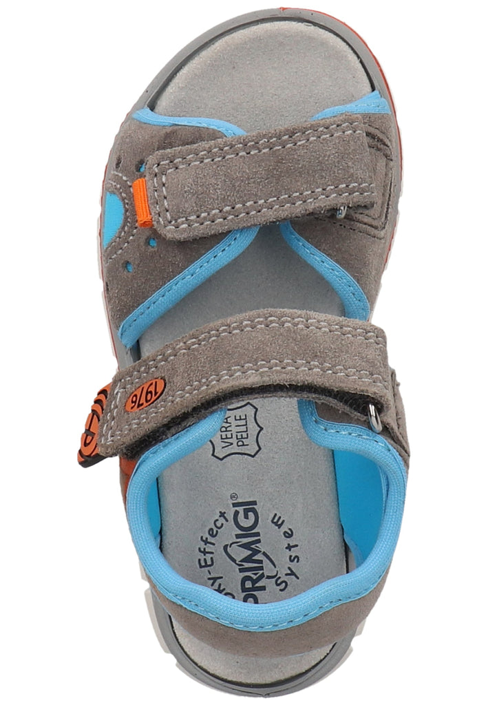 Primigi Sandalen Leder Grau/Hellblau