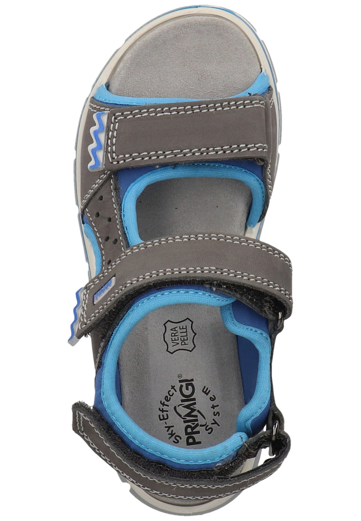 Primigi Sandalen Nubukleder Grau/Blau