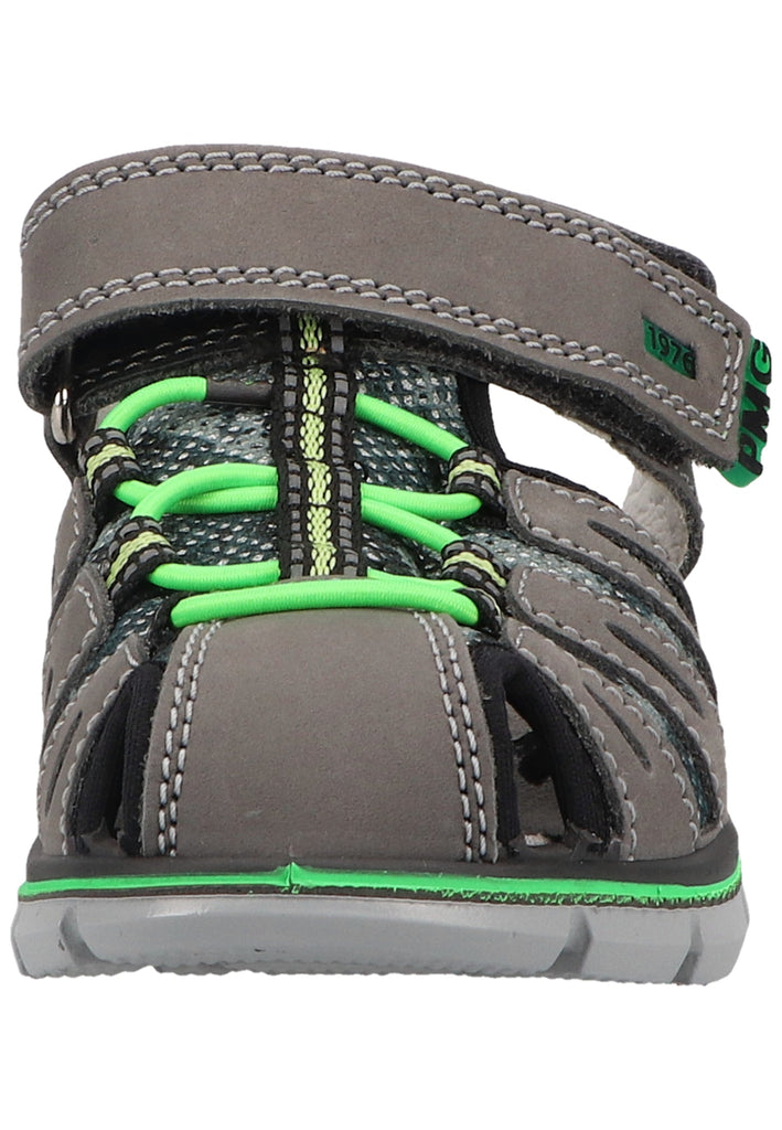 Primigi Sandalen Nubukleder/Textil Grau/Grün