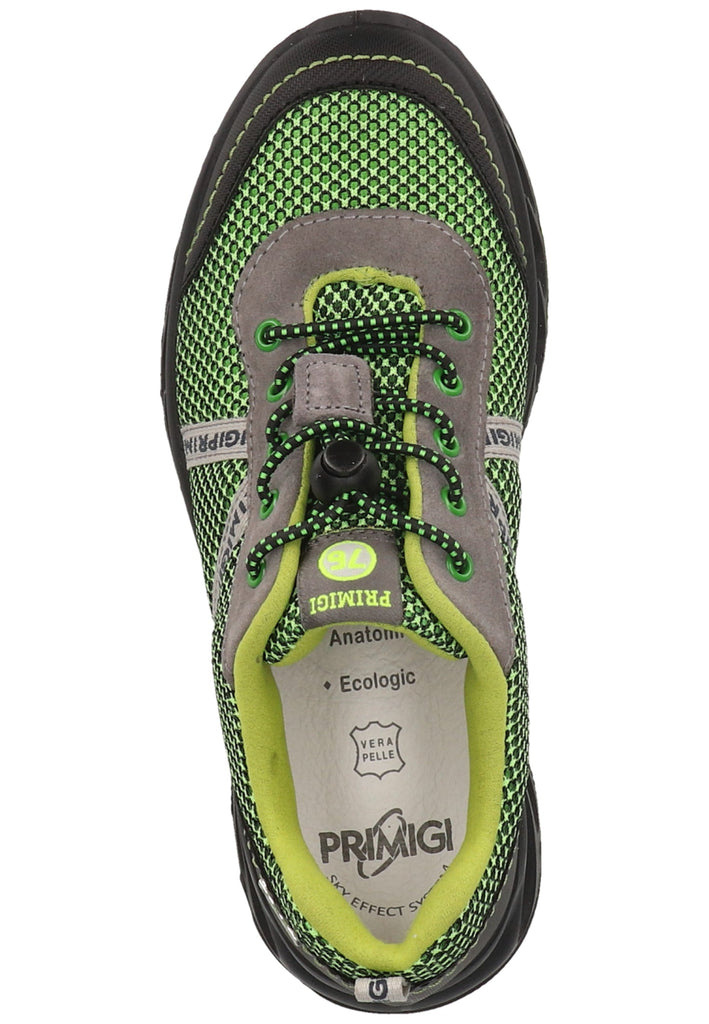 Primigi Sneaker Lederimitat Schwarz/Grün