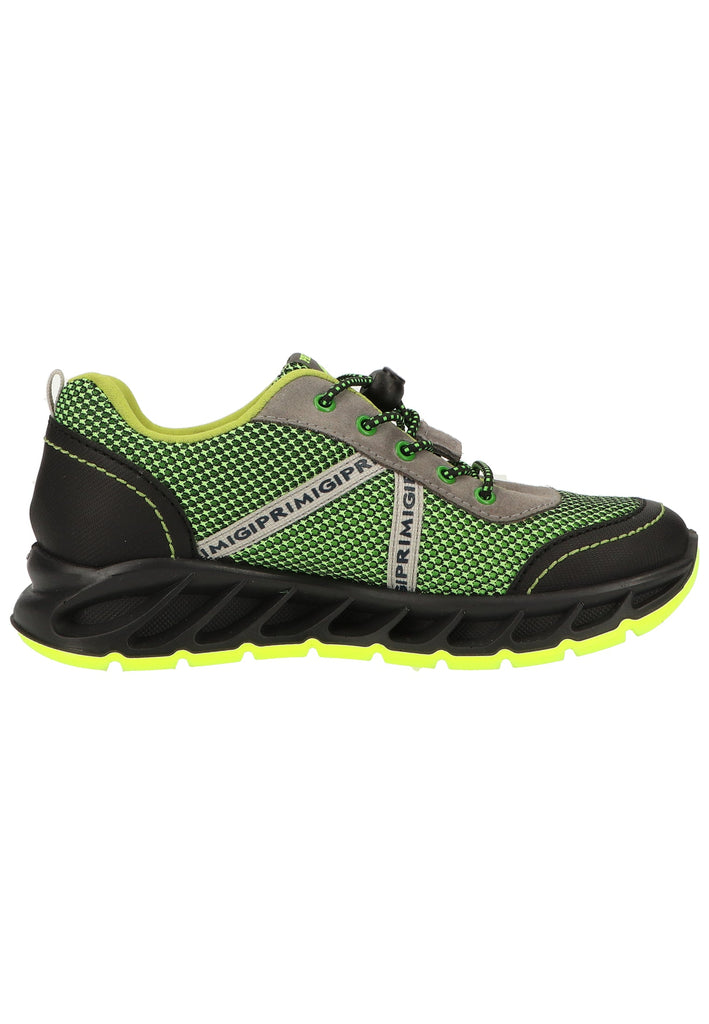 Primigi Sneaker Lederimitat Schwarz/Grün