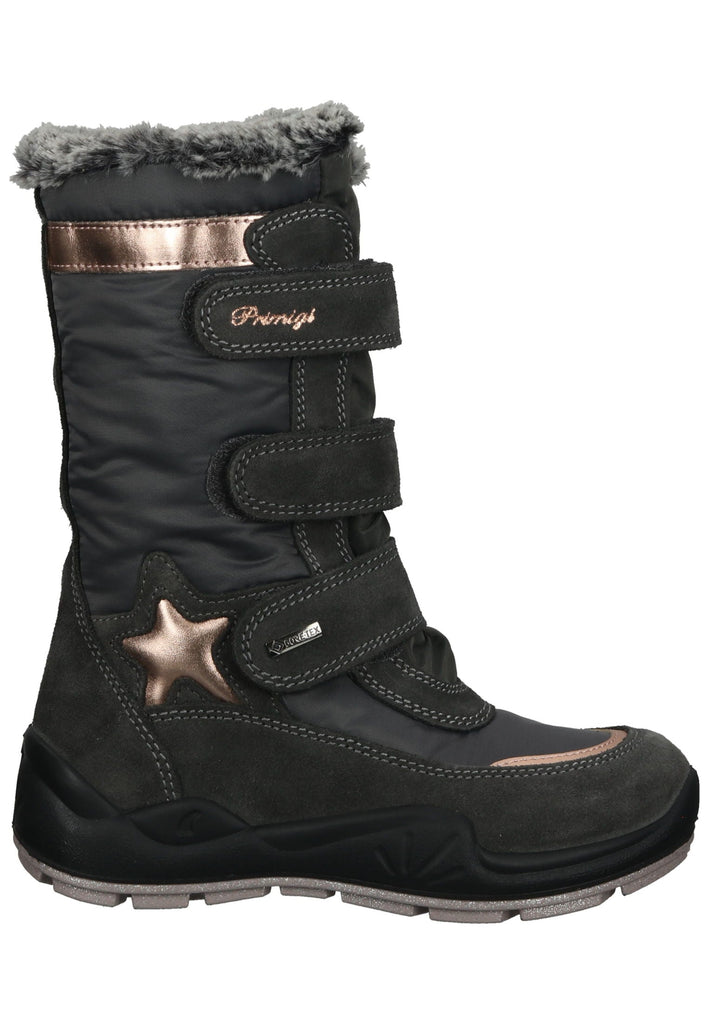 Primigi Stiefel Leder Grau Warmfutter