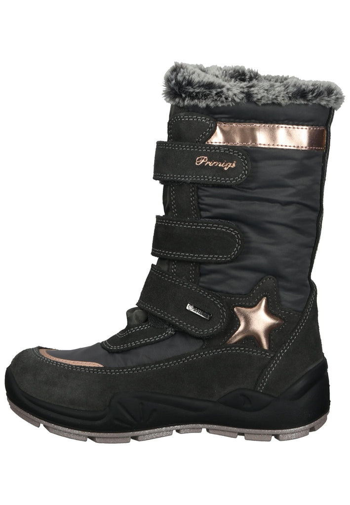 Primigi Stiefel Leder Grau Warmfutter