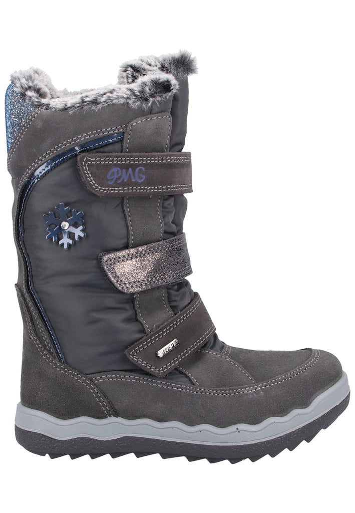 Primigi Stiefel Leder Grau Warmfutter