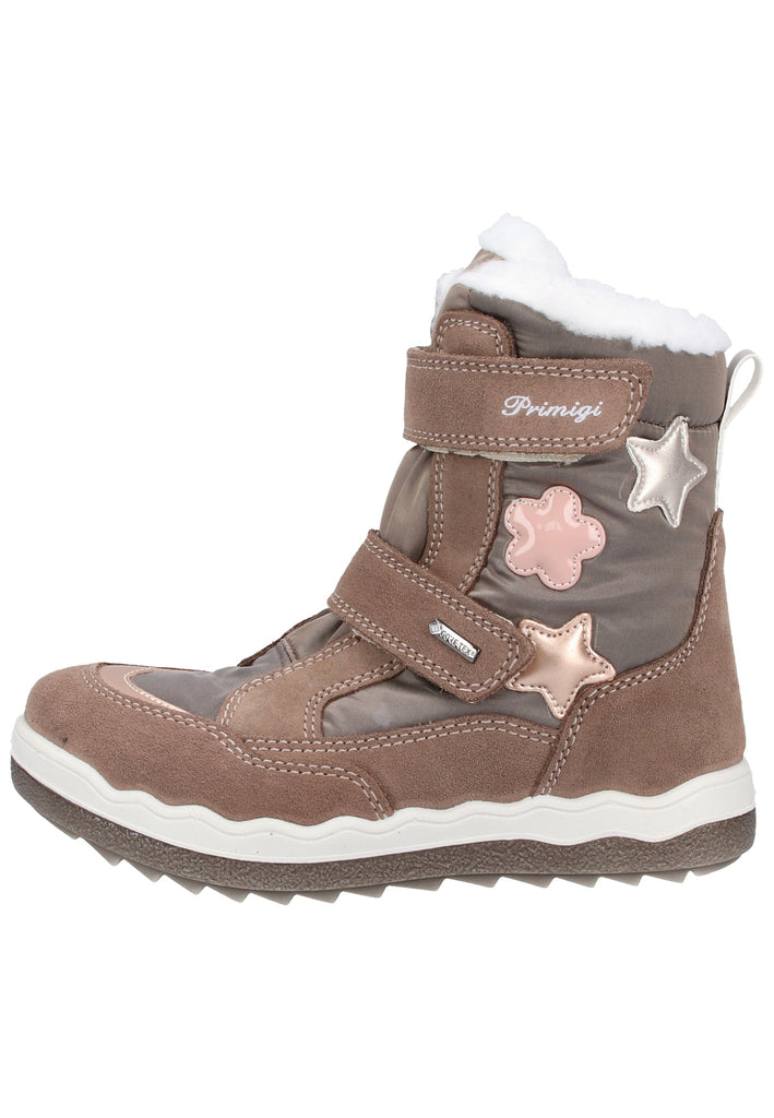 Primigi Stiefel Leder Grau Warmfutter