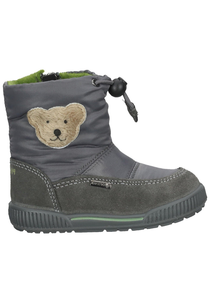 Primigi Stiefel Leder/Textil Grau Warmfutter