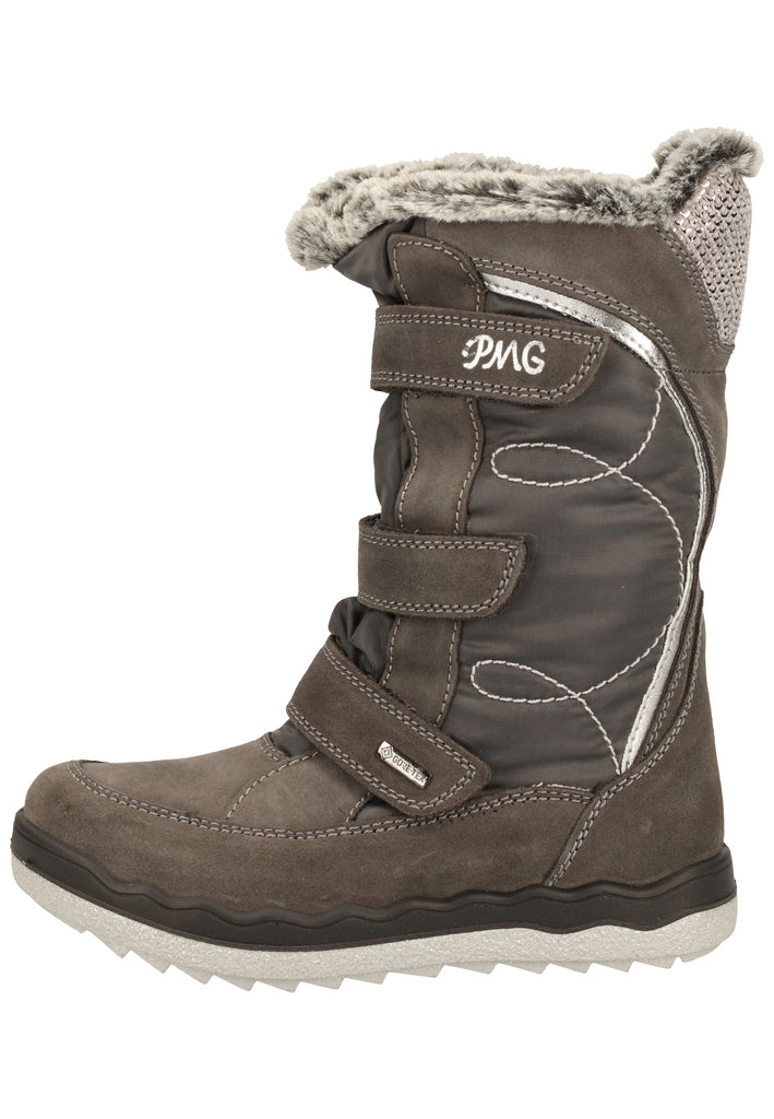 Primigi Stiefel Leder/Textil Grau Warmfutter