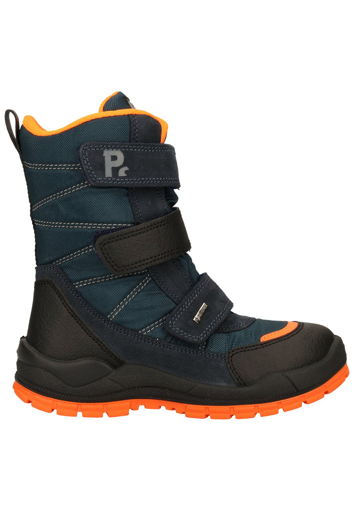 Primigi Stiefel Leder/Textil Navy/Schwarz Warmfutter