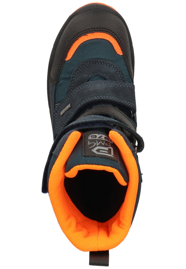 Primigi Stiefel Leder/Textil Navy/Schwarz Warmfutter