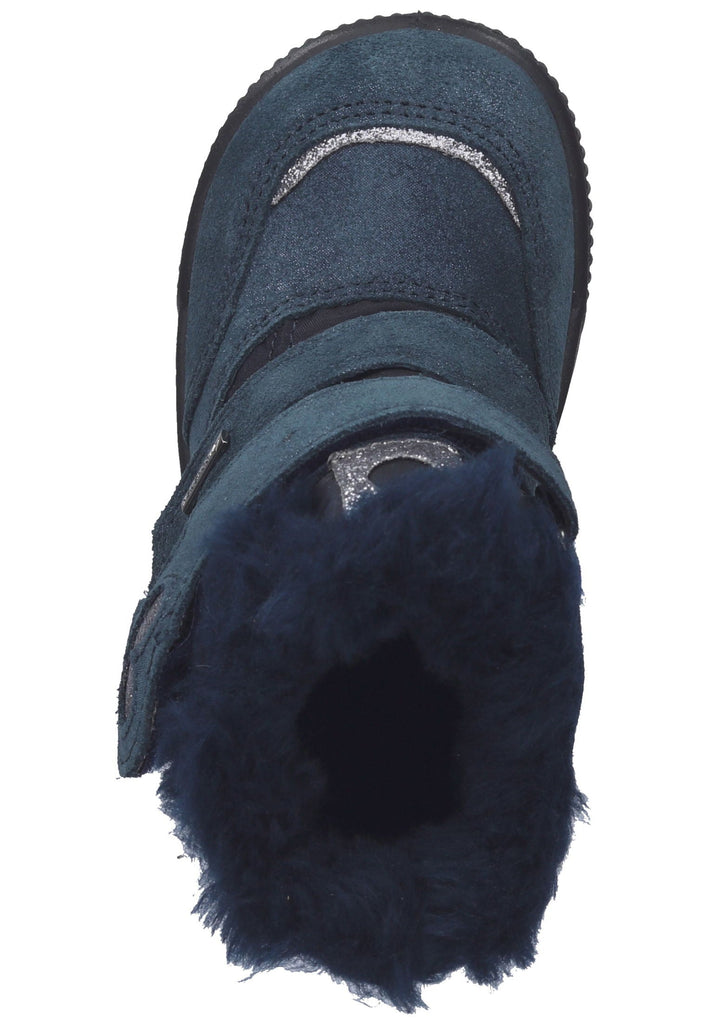 Primigi Stiefel Leder/Textil Schwarz/Blau Warmfutter