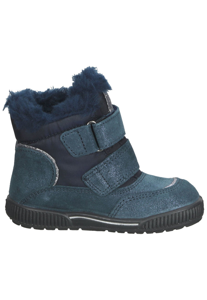 Primigi Stiefel Leder/Textil Schwarz/Blau Warmfutter