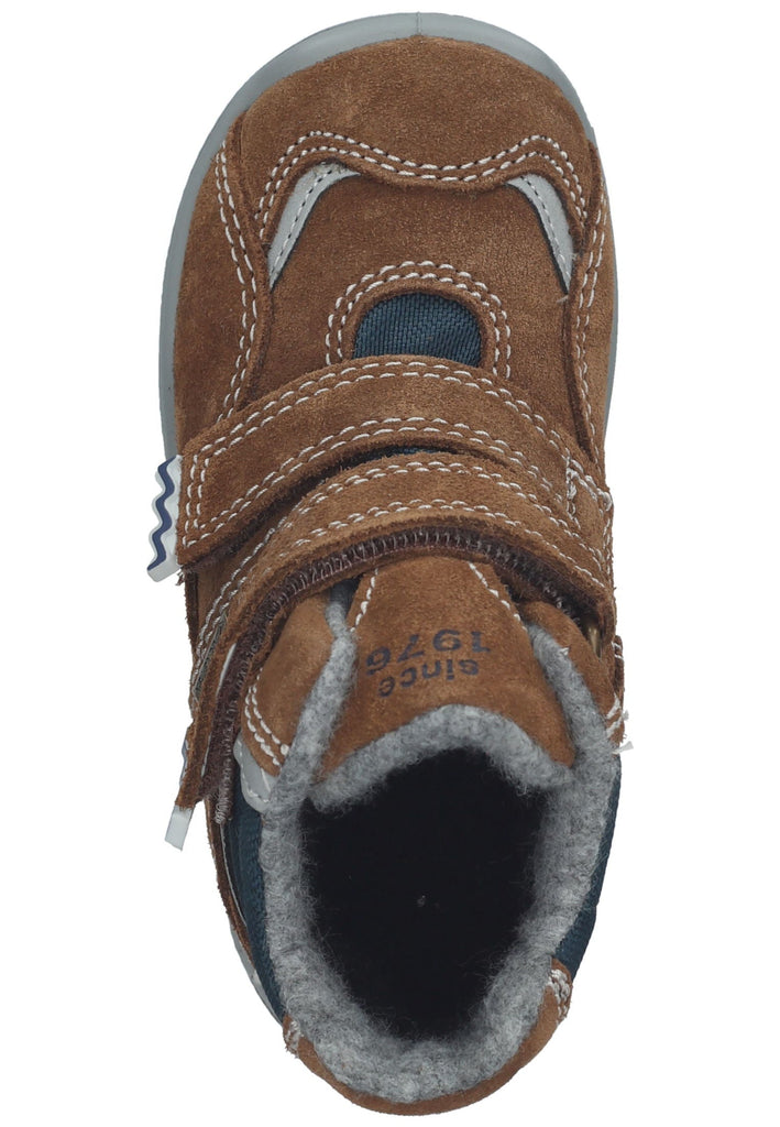 Primigi Stiefelette Leder Braun/Blau Warmfutter