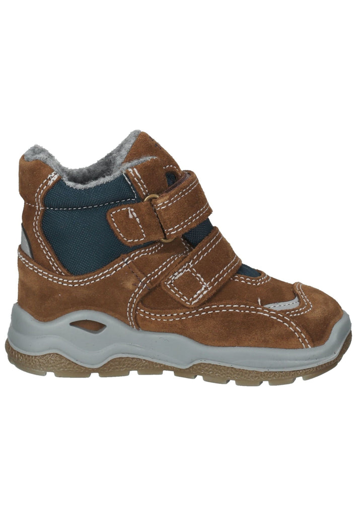 Primigi Stiefelette Leder Braun/Blau Warmfutter
