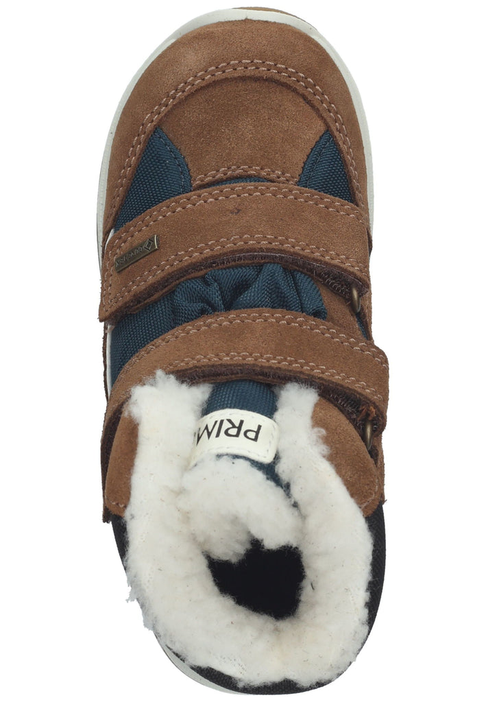 Primigi Stiefelette Leder Braun/Blau Warmfutter