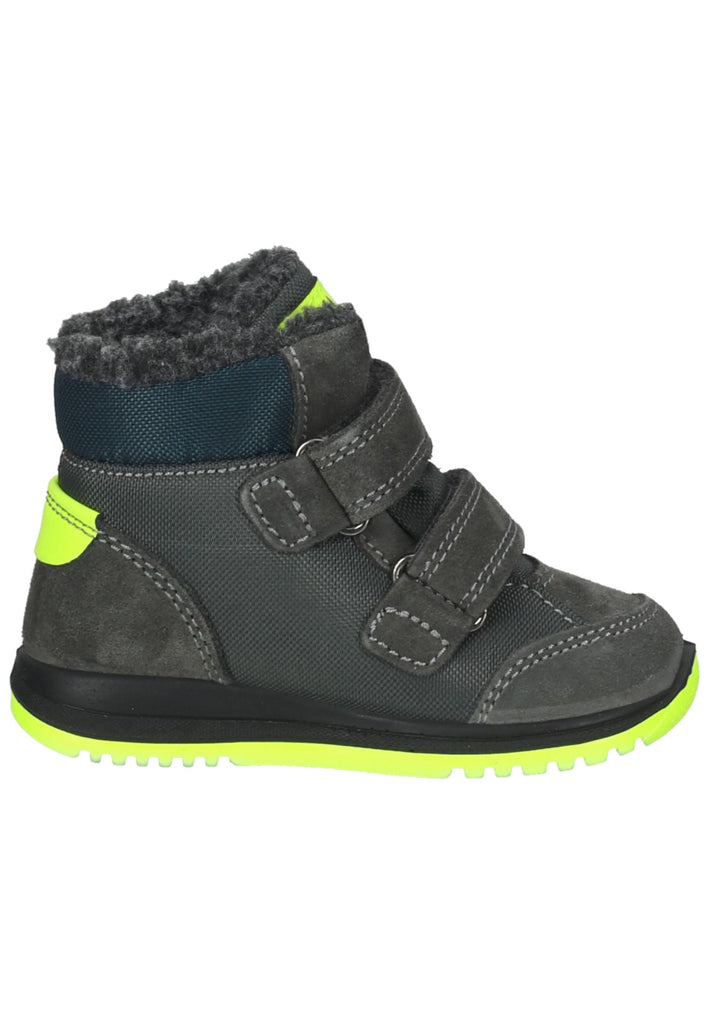 Primigi Stiefelette Leder Grau/Blau Warmfutter