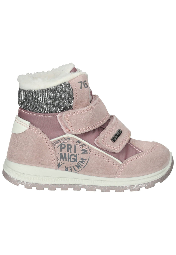 Primigi Stiefelette Leder Grau/Rosa Warmfutter