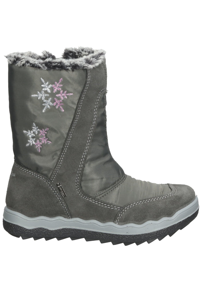 Primigi Stiefelette Leder Grau Warmfutter
