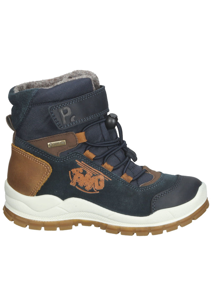 Primigi Stiefelette Leder/Textil Navy Warmfutter