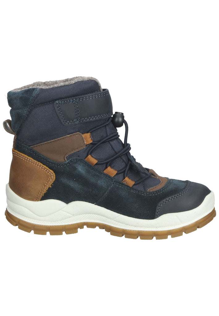 Primigi Stiefelette Leder/Textil Navy Warmfutter