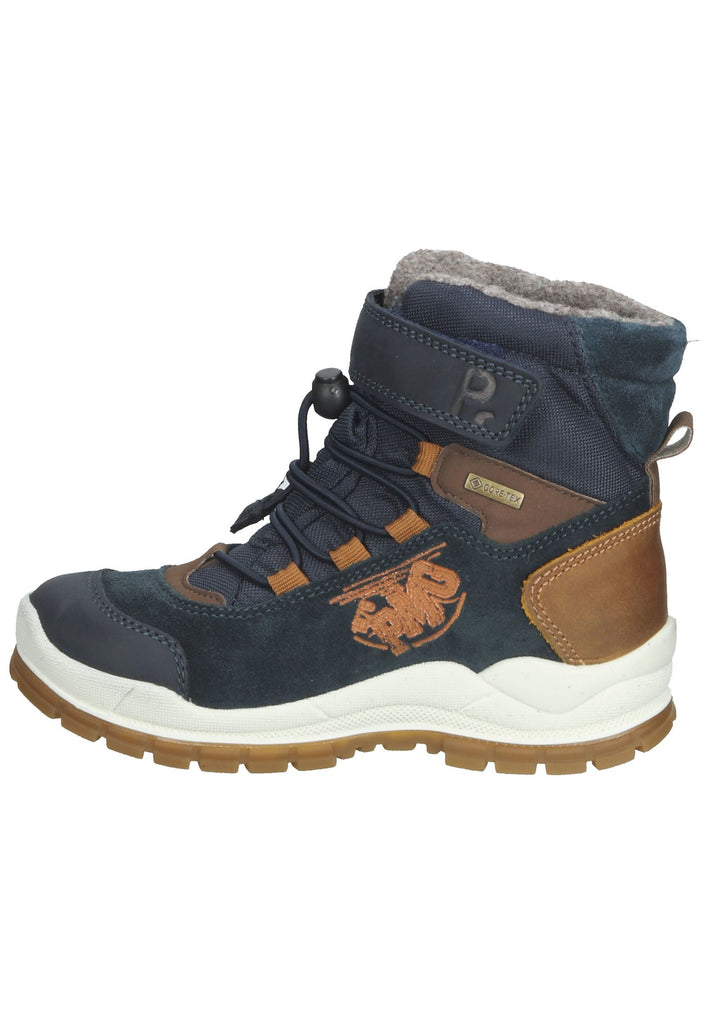 Primigi Stiefelette Leder/Textil Navy Warmfutter