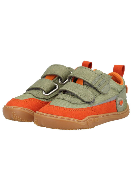 qnuffs Halbschuhe Textil Grau/Orange