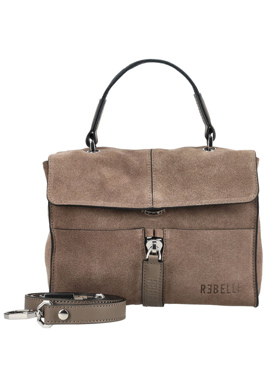 REBELLE Taschen Veloursleder/Textil Beige