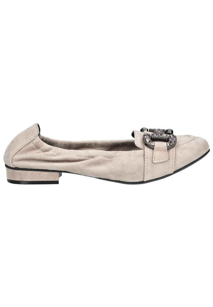 Regarde Le Ciel Ballerinas Veloursleder Beige