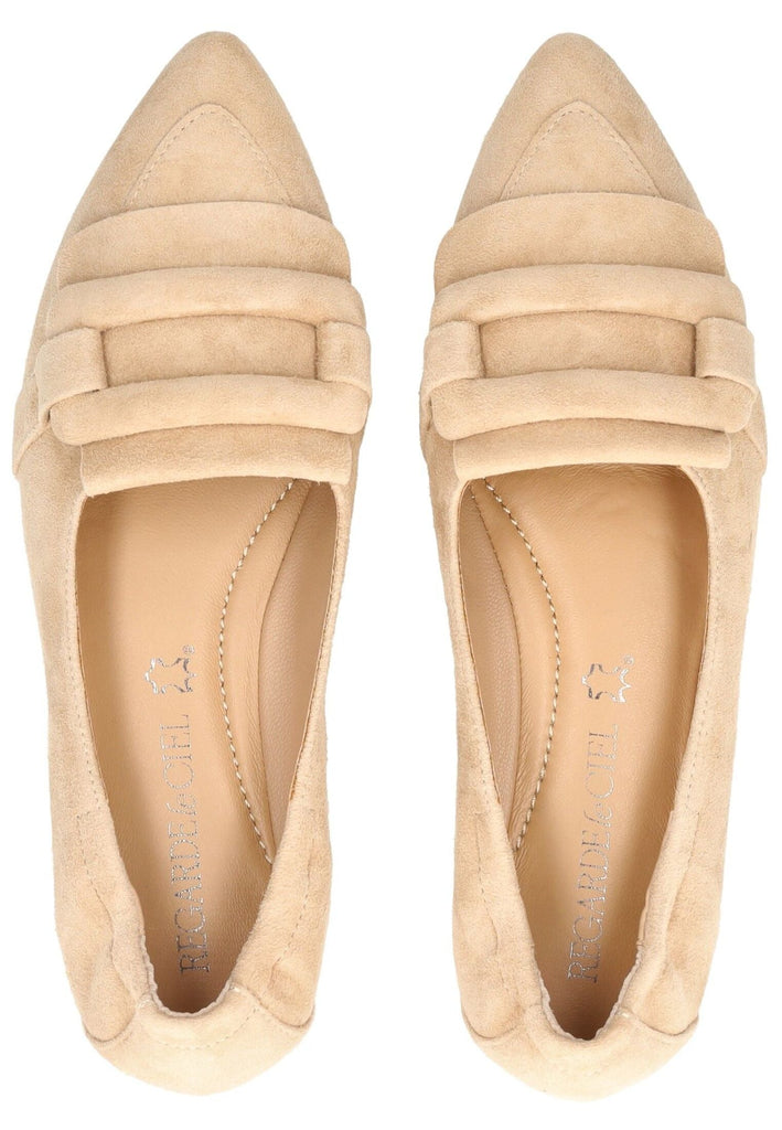 Regarde Le Ciel Ballerinas Veloursleder Desert