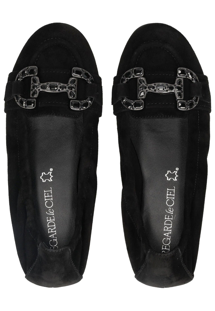 Regarde Le Ciel Ballerinas Veloursleder Schwarz