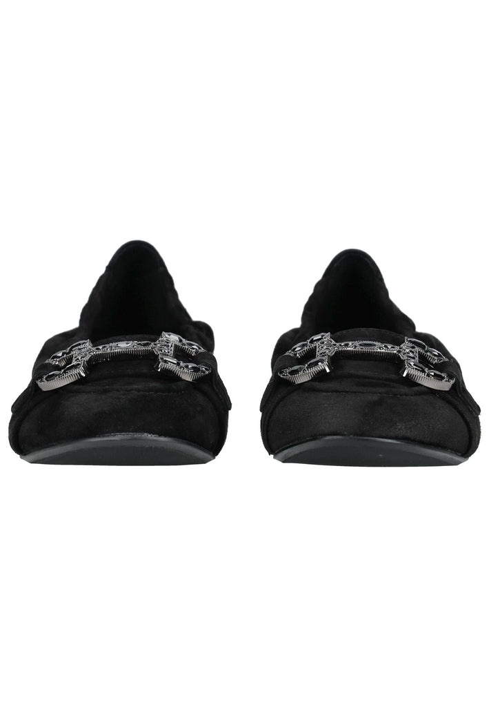 Regarde Le Ciel Ballerinas Veloursleder Schwarz