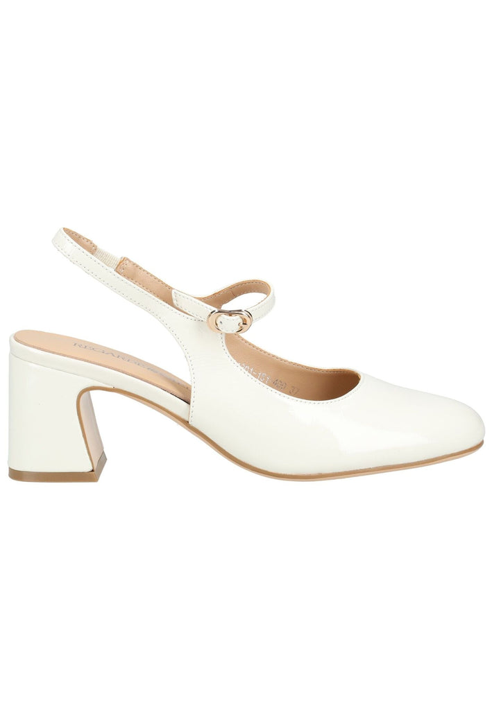 Regarde Le Ciel Pumps Leder Weiß Lack