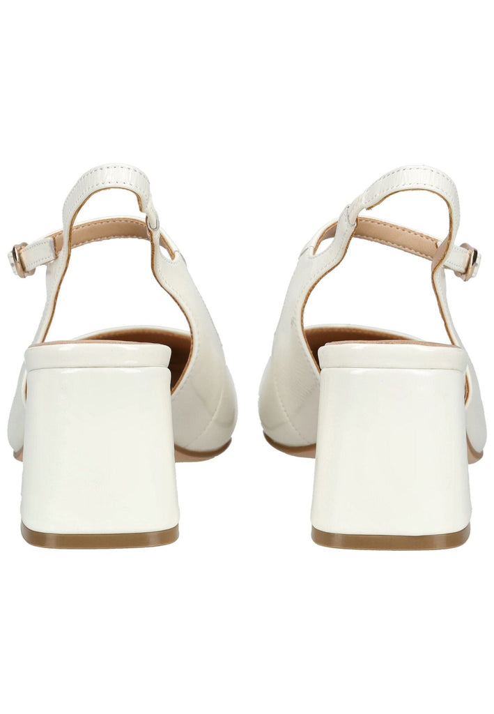 Regarde Le Ciel Pumps Leder Weiß Lack
