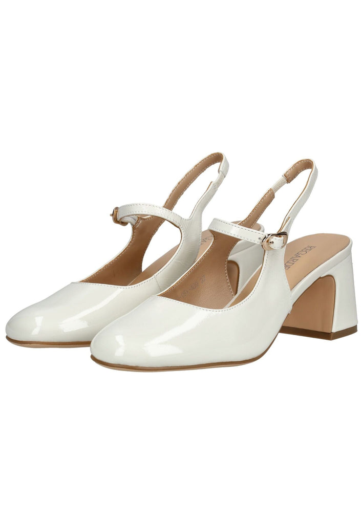 Regarde Le Ciel Pumps Leder Weiß Lack