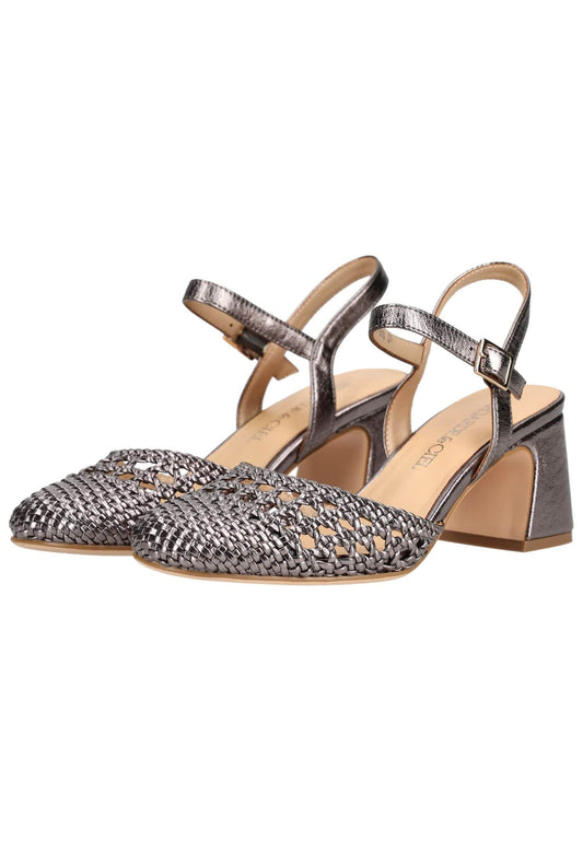 Regarde Le Ciel Pumps Lederimitat Metallic Silber