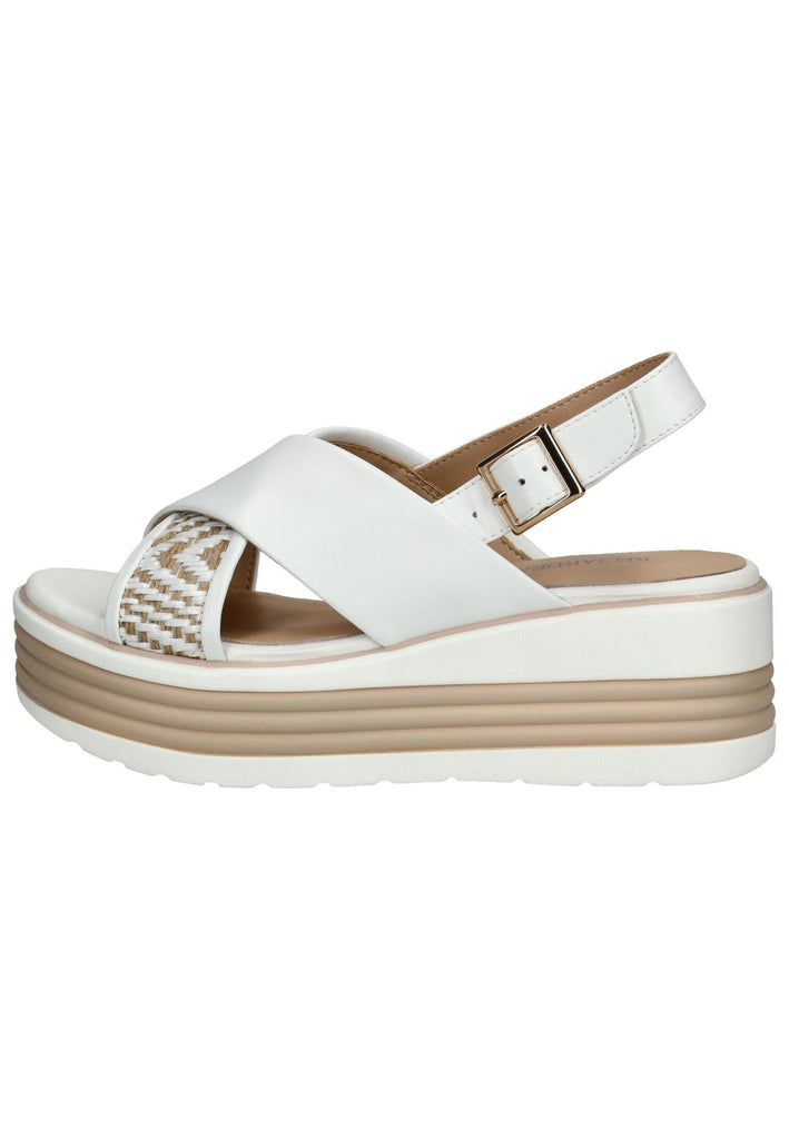 Regarde Le Ciel Sandalen Leder/Textil Weiß
