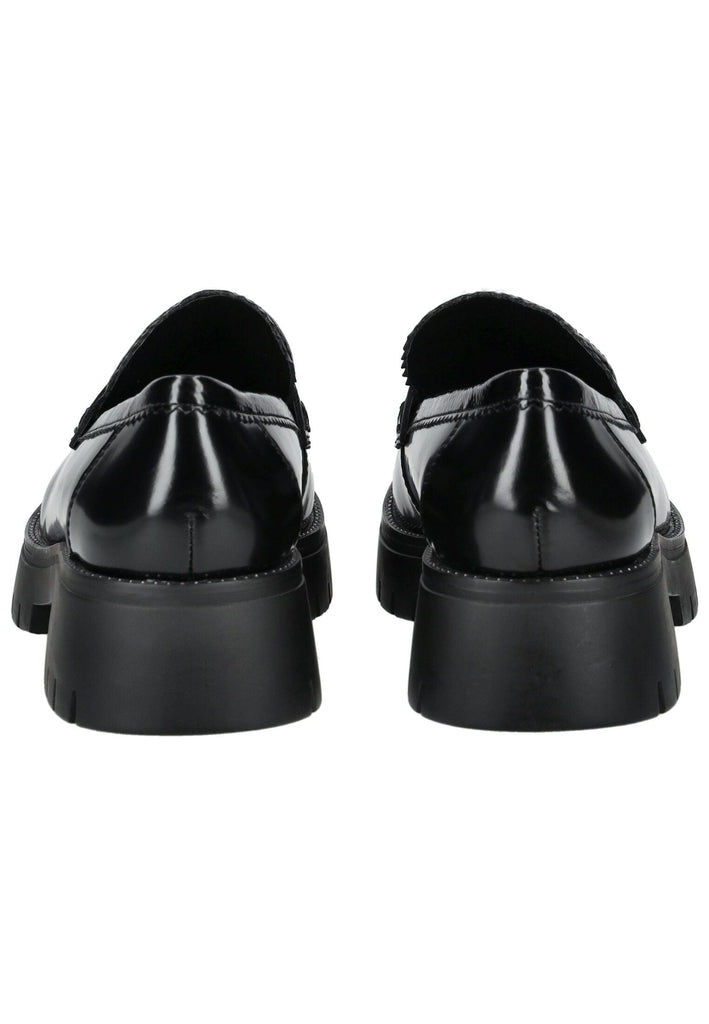 Regarde Le Ciel Slipper Leder Schwarz