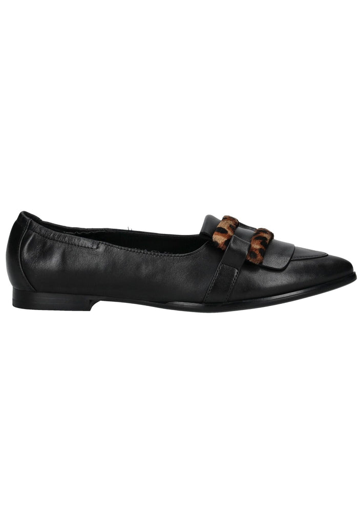 Regarde Le Ciel Slipper Leder Schwarz