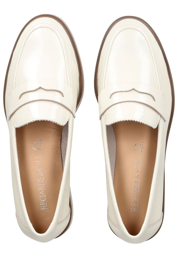 Regarde Le Ciel Slipper Leder Weiß