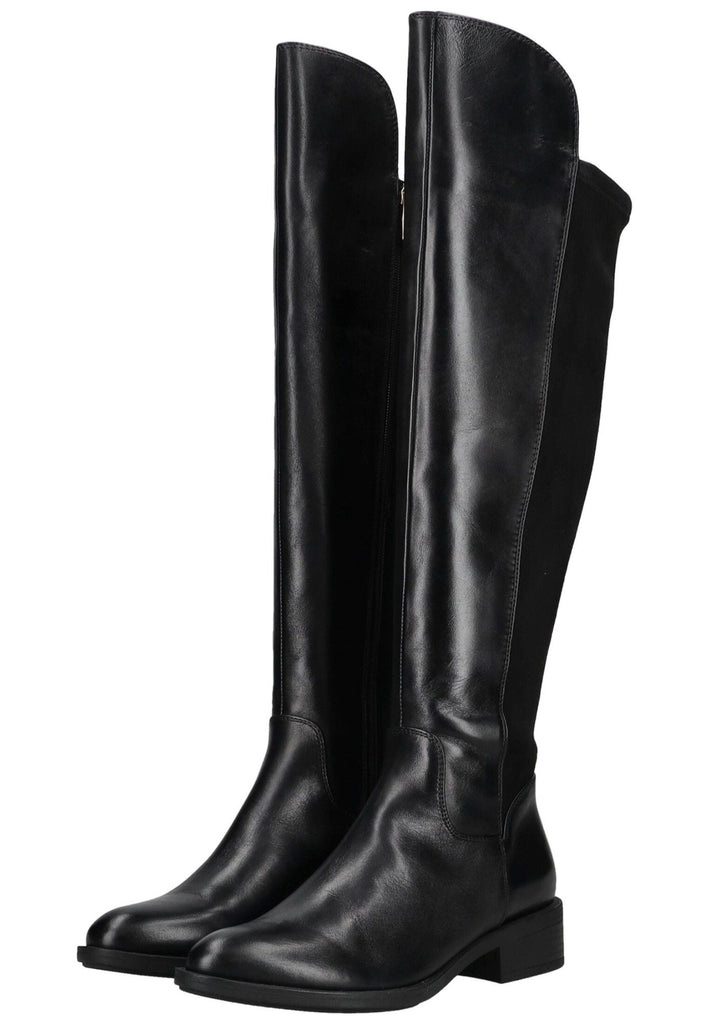 Regarde Le Ciel Stiefel Leder Schwarz