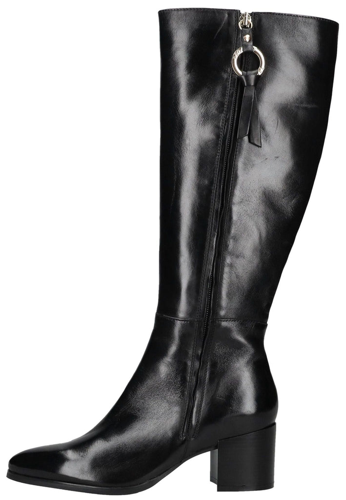 Regarde Le Ciel Stiefel Leder Schwarz