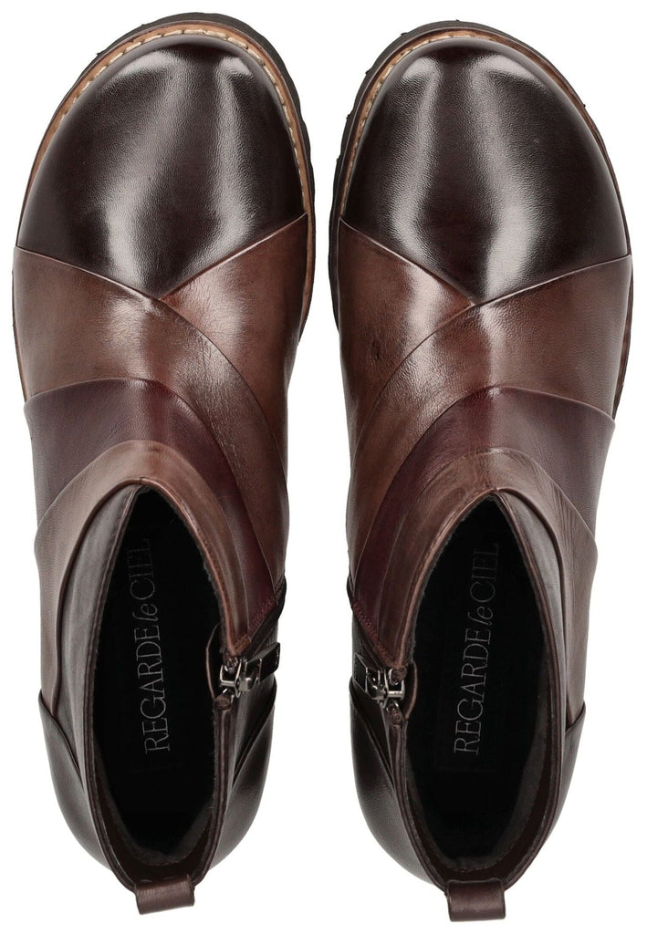 Regarde Le Ciel Stiefelette Leder Dunkelbraun Warmfutter