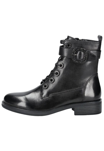 Stiefeletten Regarde Le Ciel Stiefelette Leder Schwarz Warmfutter