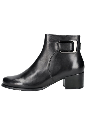 Stiefeletten Regarde Le Ciel Stiefelette Leder Schwarz Warmfutter