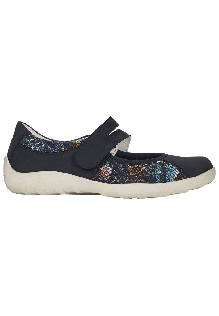 Remonte Ballerinas Leder Blau/Multi