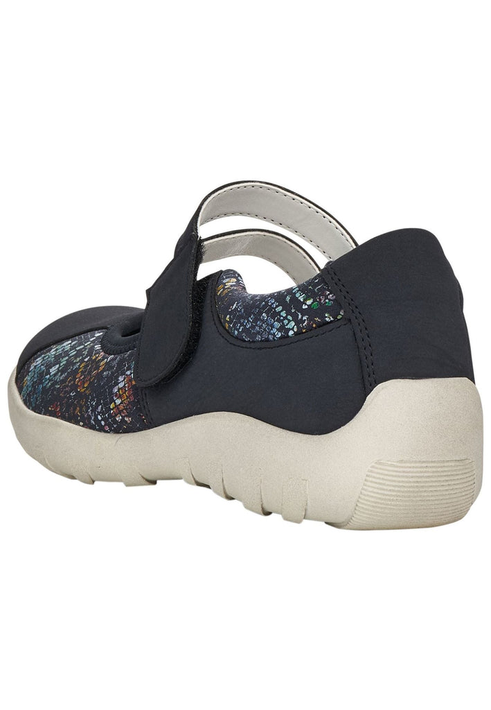 Remonte Ballerinas Leder Blau/Multi