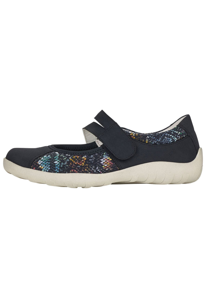Remonte Ballerinas Leder Blau/Multi
